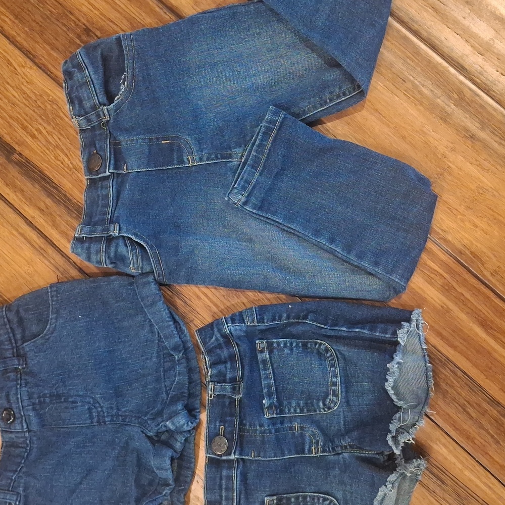 4t Girls' Geranimals Shorts & Jeans Set